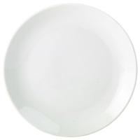 Click for a bigger picture.Genware Porcelain Coupe Plate 22cm/ 8.5"