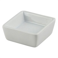 Click for a bigger picture.Genware Porcelain Square Dish 6.4 x 2.5cm/ 2.5 x 1"