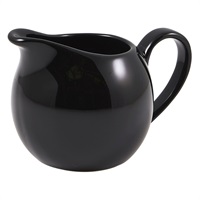 Click for a bigger picture.Genware Porcelain Black Jug 14cl/ 5oz