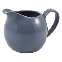 Click for a bigger picture.Genware Porcelain Grey Jug 14cl/ 5oz