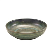 Click for a bigger picture.Terra Porcelain Aqua Green Coupe Bowl 23cm