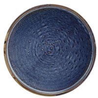 Click for a bigger picture.Terra Porcelain Aqua Blue Low Presentation Plate 18cm