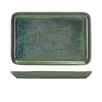 Click for a bigger picture.Terra Porcelain Aqua Green Rectangular Platter 30 x 20cm