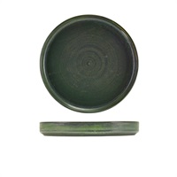 Click for a bigger picture.Terra Porcelain Aqua Green Presentation Plate 20.5cm