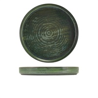 Click for a bigger picture.Terra Porcelain Aqua Green Presentation Plate 26cm