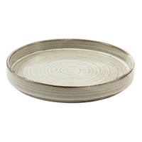 Click for a bigger picture.Terra Porcelain Grey Presentation Plate 20.5cm