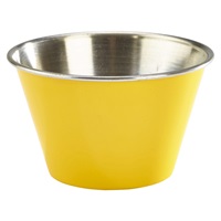 Click for a bigger picture.GenWare Yellow Stainless Steel Ramekin 17cl/ 6oz