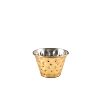 Click for a bigger picture.GenWare Gold Plated Hammered Ramekin 114ml/ 4oz