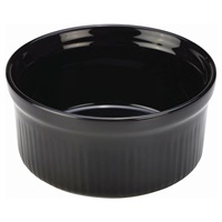 Click for a bigger picture.GenWare Stoneware Black Ramekin 9.5cm/ 3.75"