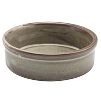 Click for a bigger picture.Terra Porcelain Grey Tapas Dish 10cm