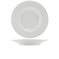 Click for a bigger picture.Incise Porcelain Solara Winged Pasta Bowl 28.5cm