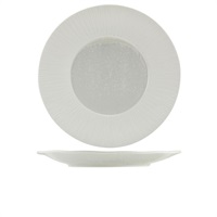 Click for a bigger picture.Incise Porcelain Lucine Winged Plate 31cm